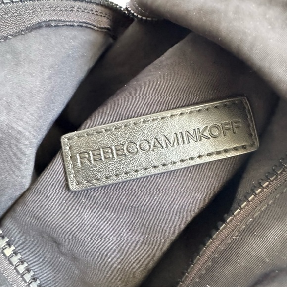 Rebecca Minkoff Julian Backpack Black Nylon & Leather Sling Bag Purse Dirty Girl - Picture 12 of 12